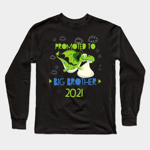 Dragon Big Brother Pregnant 2021 Gift Idea Long Sleeve T-Shirt by alpmedia